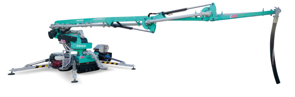Gasienicowa pompa do betonu Imer Geris 800 1024x339 - Pompa do betonu Geris 800